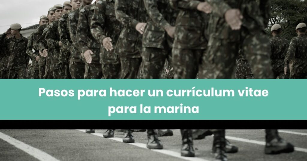 Pasos para hacer un currículum vitae para la marina